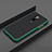 Silicone Matte Finish and Plastic Back Cover Case R01 for OnePlus 7T Pro Cyan