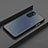 Silicone Matte Finish and Plastic Back Cover Case R01 for Oppo Reno4 5G Black