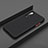 Silicone Matte Finish and Plastic Back Cover Case R01 for Xiaomi Mi A3 Black