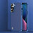 Silicone Matte Finish and Plastic Back Cover Case U01 for Samsung Galaxy S22 Plus 5G Blue