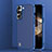 Silicone Matte Finish and Plastic Back Cover Case U01 for Samsung Galaxy S24 5G Blue