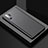 Silicone Matte Finish and Plastic Back Cover Case U02 for Samsung Galaxy Note 10 Plus Black