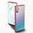 Silicone Matte Finish and Plastic Back Cover Case U02 for Samsung Galaxy Note 10 Plus Red