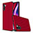 Silicone Matte Finish and Plastic Back Cover Case U02 for Samsung Galaxy Note 10 Red