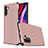 Silicone Matte Finish and Plastic Back Cover Case U02 for Samsung Galaxy Note 10 Rose Gold