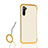 Silicone Matte Finish and Plastic Back Cover Case U03 for Samsung Galaxy Note 10 Yellow