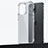 Silicone Matte Finish and Plastic Back Cover Case U04 for Apple iPhone 15 Pro Clear