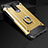 Silicone Matte Finish and Plastic Back Cover Case with Finger Ring Stand for Xiaomi Poco X2 Gold