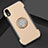 Silicone Matte Finish and Plastic Back Cover Case with Finger Ring Stand S01 for Apple iPhone XR