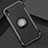 Silicone Matte Finish and Plastic Back Cover Case with Finger Ring Stand S01 for Apple iPhone XR