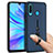 Silicone Matte Finish and Plastic Back Cover Case with Finger Ring Stand S04 for Huawei P30 Lite New Edition