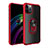 Silicone Matte Finish and Plastic Back Cover Case with Magnetic Finger Ring Stand for Apple iPhone 12 Pro Max