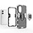 Silicone Matte Finish and Plastic Back Cover Case with Magnetic Finger Ring Stand for Huawei Nova 10 SE