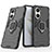 Silicone Matte Finish and Plastic Back Cover Case with Magnetic Finger Ring Stand for Huawei Nova 10 SE