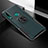 Silicone Matte Finish and Plastic Back Cover Case with Magnetic Finger Ring Stand for Huawei P Smart Z
