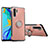 Silicone Matte Finish and Plastic Back Cover Case with Magnetic Finger Ring Stand for Huawei P30 Pro