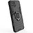 Silicone Matte Finish and Plastic Back Cover Case with Magnetic Finger Ring Stand for Oppo F17 Pro