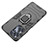 Silicone Matte Finish and Plastic Back Cover Case with Magnetic Finger Ring Stand for Realme C55