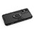 Silicone Matte Finish and Plastic Back Cover Case with Magnetic Finger Ring Stand for Realme GT Neo 3T 5G