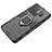 Silicone Matte Finish and Plastic Back Cover Case with Magnetic Finger Ring Stand for Realme GT Neo6 5G