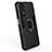 Silicone Matte Finish and Plastic Back Cover Case with Magnetic Finger Ring Stand for Realme Narzo 30 4G