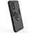 Silicone Matte Finish and Plastic Back Cover Case with Magnetic Finger Ring Stand for Samsung Galaxy A32 4G