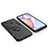 Silicone Matte Finish and Plastic Back Cover Case with Magnetic Finger Ring Stand for Samsung Galaxy M01s