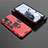 Silicone Matte Finish and Plastic Back Cover Case with Magnetic Finger Ring Stand for Xiaomi Mi 12T 5G