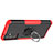 Silicone Matte Finish and Plastic Back Cover Case with Magnetic Finger Ring Stand J01X for Samsung Galaxy Quantum2 5G