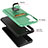 Silicone Matte Finish and Plastic Back Cover Case with Magnetic Finger Ring Stand J03S for Samsung Galaxy S22 Plus 5G