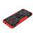 Silicone Matte Finish and Plastic Back Cover Case with Magnetic Finger Ring Stand JX1 for Nokia C10