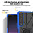 Silicone Matte Finish and Plastic Back Cover Case with Magnetic Finger Ring Stand JX1 for Sony Xperia 1 IV