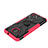 Silicone Matte Finish and Plastic Back Cover Case with Magnetic Finger Ring Stand JX2 for Nokia C10