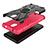 Silicone Matte Finish and Plastic Back Cover Case with Magnetic Finger Ring Stand JX2 for Nokia C100