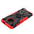 Silicone Matte Finish and Plastic Back Cover Case with Magnetic Finger Ring Stand JX2 for Nokia C200