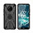 Silicone Matte Finish and Plastic Back Cover Case with Magnetic Finger Ring Stand JX2 for Nokia C200