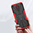 Silicone Matte Finish and Plastic Back Cover Case with Magnetic Finger Ring Stand JX2 for Nokia C30