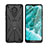 Silicone Matte Finish and Plastic Back Cover Case with Magnetic Finger Ring Stand JX2 for Nokia C30