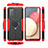 Silicone Matte Finish and Plastic Back Cover Case with Magnetic Finger Ring Stand JX2 for Samsung Galaxy M02s