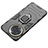 Silicone Matte Finish and Plastic Back Cover Case with Magnetic Finger Ring Stand KC1 for Realme V50 5G