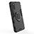 Silicone Matte Finish and Plastic Back Cover Case with Magnetic Finger Ring Stand KC1 for Samsung Galaxy A41