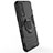 Silicone Matte Finish and Plastic Back Cover Case with Magnetic Finger Ring Stand KC1 for Vivo iQOO Z3 5G