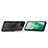 Silicone Matte Finish and Plastic Back Cover Case with Magnetic Finger Ring Stand KC1 for Vivo iQOO Z6x