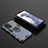 Silicone Matte Finish and Plastic Back Cover Case with Magnetic Finger Ring Stand KC1 for Xiaomi Mi 11T 5G