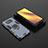 Silicone Matte Finish and Plastic Back Cover Case with Magnetic Finger Ring Stand KC1 for Xiaomi Poco X3 NFC