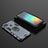 Silicone Matte Finish and Plastic Back Cover Case with Magnetic Finger Ring Stand KC1 for Xiaomi Redmi 9 Activ