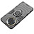 Silicone Matte Finish and Plastic Back Cover Case with Magnetic Finger Ring Stand KC2 for Realme V50 5G