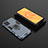 Silicone Matte Finish and Plastic Back Cover Case with Magnetic Finger Ring Stand KC2 for Vivo iQOO 7 5G