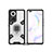 Silicone Matte Finish and Plastic Back Cover Case with Magnetic Finger Ring Stand KC3 for Huawei Nova 9 Pro