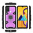 Silicone Matte Finish and Plastic Back Cover Case with Magnetic Finger Ring Stand KC3 for Samsung Galaxy M30s